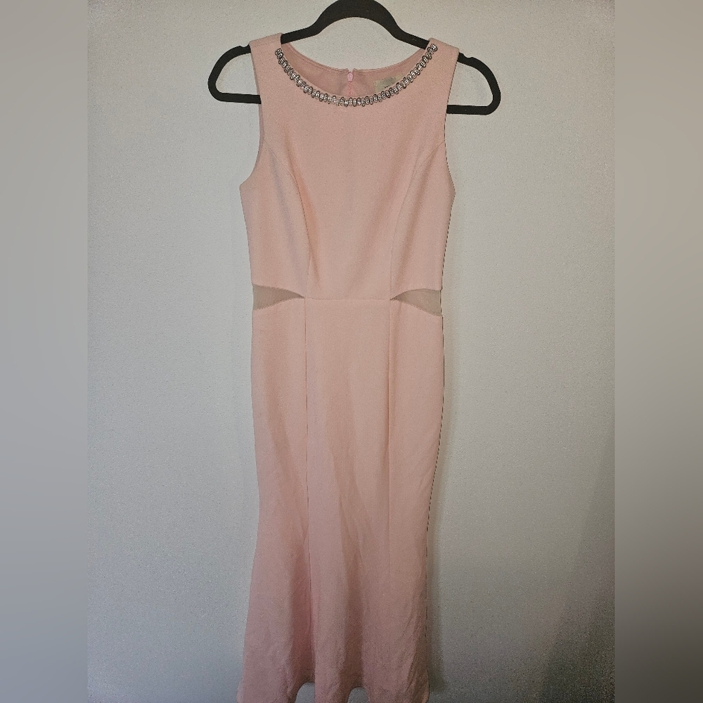 Juno Dress Collection Formal Long Evening Gown With Tulip Hem Size Small